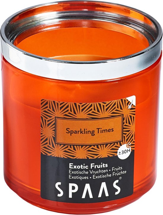 Bougie parfumée Spaas avec bague en argent - Sparkling Times - Fruits  exotiques | bol.com