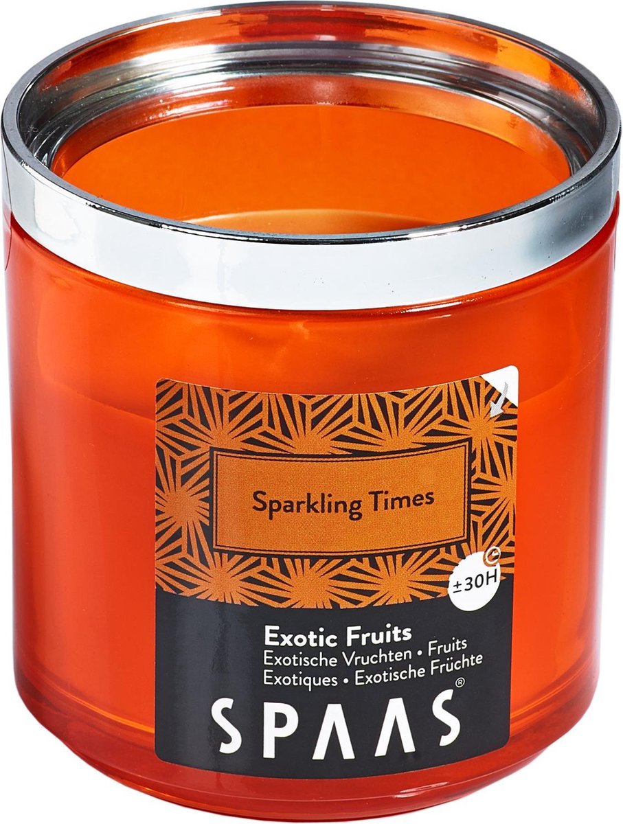 Spaas Duftkerze Im Glas – Crystal Mornings, ± 30 Stunden Brenndauer, 76 Mm Durchmesser & Höhe, In Geschenkbox