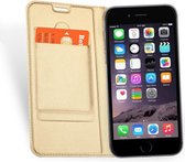 Apple iPhone 6 / 6s - Lederen Wallet Hoesje Goud voor iPhone 6 met Siliconen TPU Houder en Magneetsluiting - Book Case Hoesje iPhone 6 - 360 Graden Beschermend Telefoonhoesje