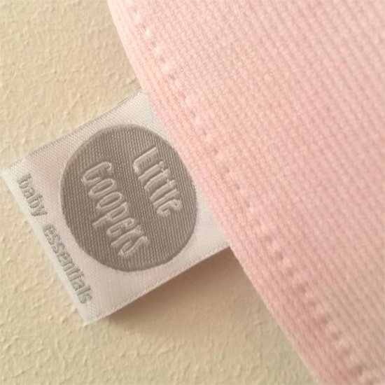 Ruwe olie naald merk op Little Coopers - Baby kwijl / zever sjaaltje baby roze | bol.com