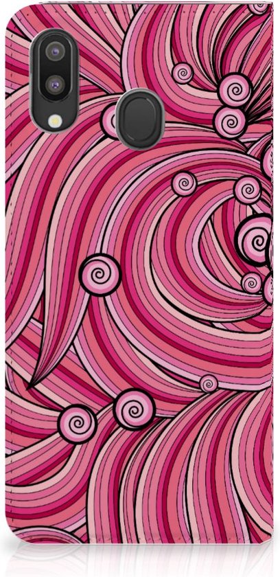 Samsung Galaxy M20 Bookcase Swirl Pink