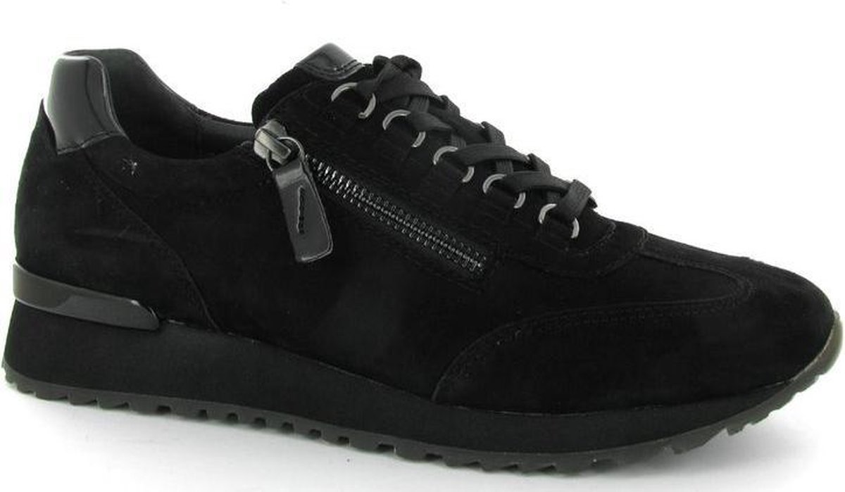Gabor Comfort Dames Lage sneakers Zwart Maat 39/40