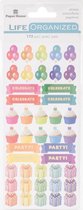 Paper House Life Organized Functional Stickers Birthday