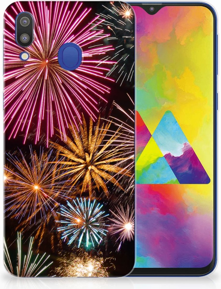 Samsung Galaxy M20 (Power) Silicone Back Cover Vuurwerk