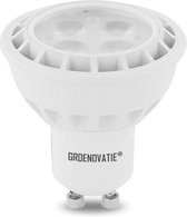 Groenovatie LED Spot GU10 Fitting - 3W - SMD - Pro - 53x50 mm - Dimbaar - Warm Wit