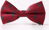 Kerst vlinderdas - bow tie - vlinderstrik kerstmis - heren - verstelbaar - Kerstboom Rood