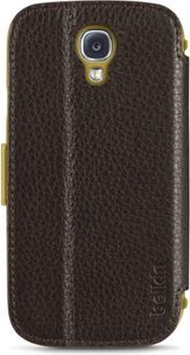 Belkin booklet tasje premium leder - transparant - voor Samsung I9505 Galaxy S4