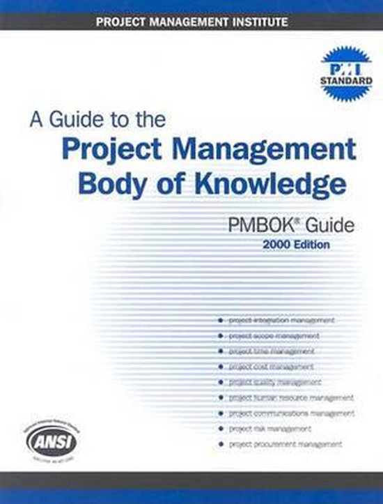 A Guide to the Project Management Body of Knowledge 2000 - cover