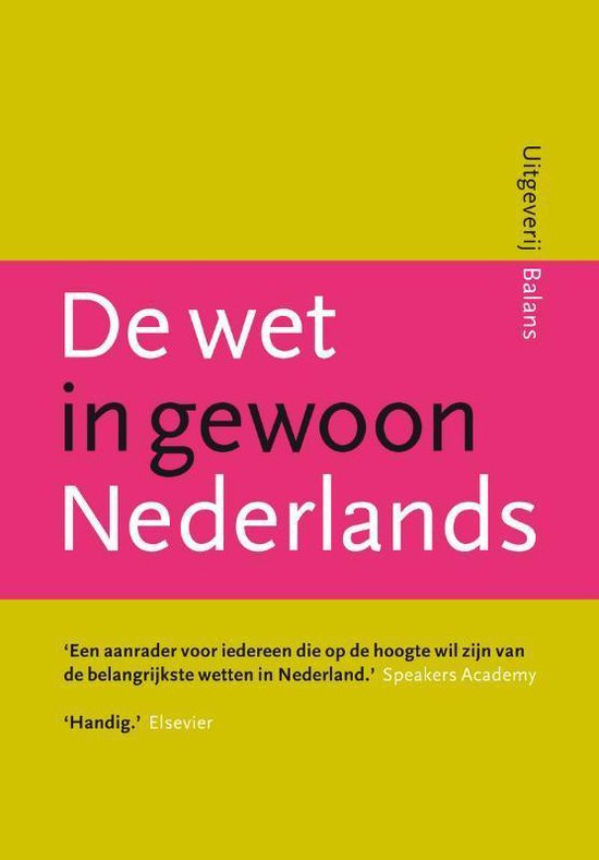 De Wet In Gewoon Nederlands - cover