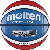 Basketball ball MOLTEN BGMX6-C for TOP training, synth. leather, red/blue