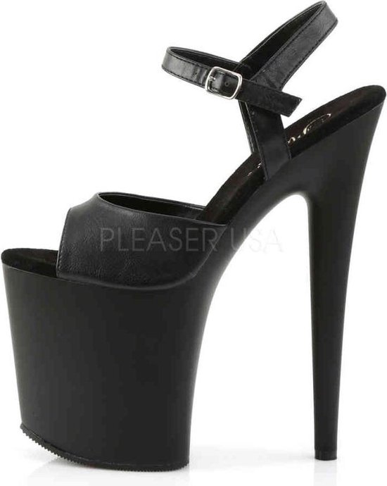 Pleaser Sandale avec bride à la cheville -40 Chaussures- FLAMINGO-809 US 10 Noir