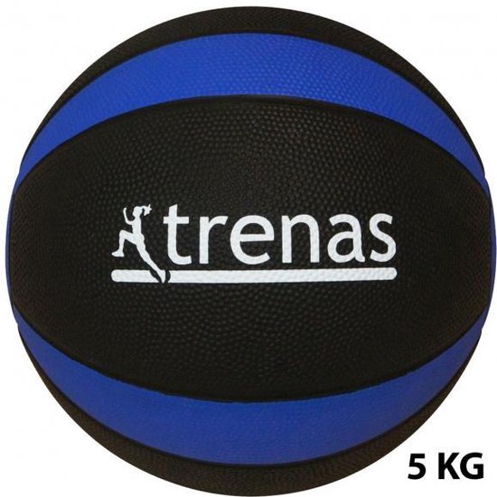 les Grootte lancering Trenas - Pro medicijnbal - Medicine bal - Rubber - Set van 5 Medicijnballen  - 1 kg t/m... | bol.com