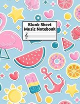 Blank Sheet Music Notebook