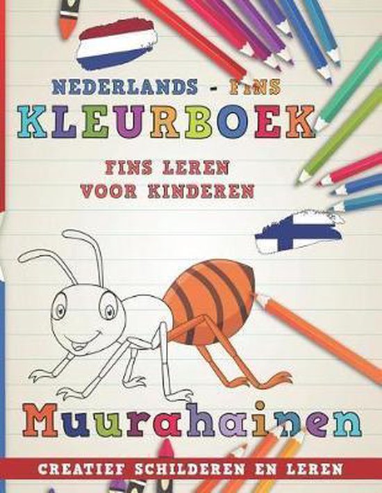 Talen Leren- Kleurboek Nederlands - Fins I Fins Leren Voor K ... - cover