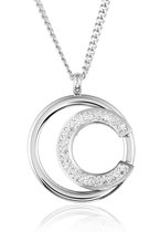Montebello Ketting Boury - Dames - 316L Staal PVD - Zirkonia - 34 x 34 mm - 45 cm