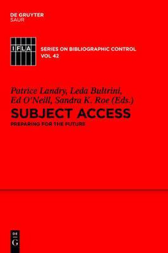Boek cover Subject Access van  (Hardcover)