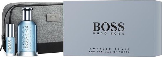 Hugo Boss Bottled Tonic Giftset - 100 ml eau de toilette spray + 8 ml eau de toilette spray + toilettas - herenparfum - Hugo Boss