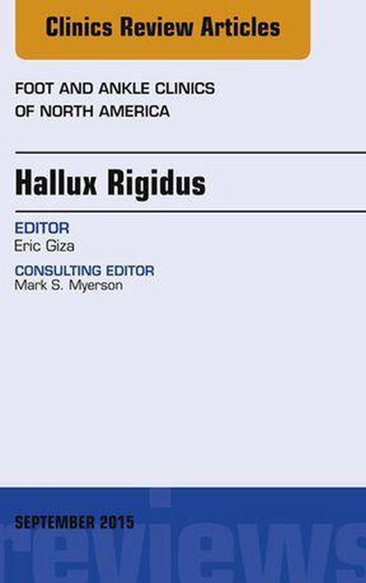 The Clinics: Orthopedics Volume 20-3 - Hallux Rigidus, An Is ... - cover