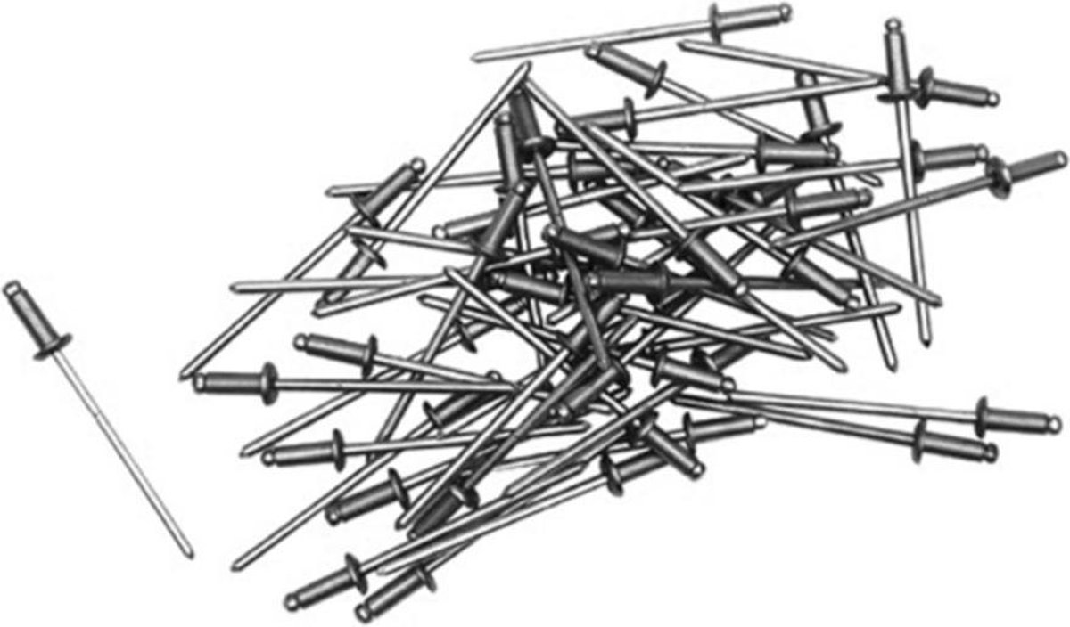 KWB Popnagels 4 x 12 mm - 50 Stuks