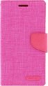 Mercury Canvas Diary Wallet Case voor LG G4 (H815) - Roze