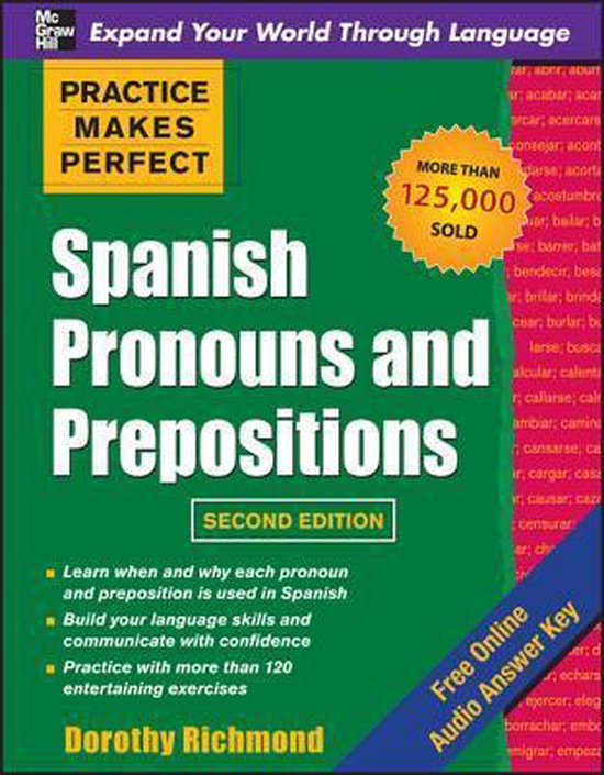 Practice Makes Perfect Spanish Pronouns And Prepositions - cover