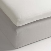 HnL Living - Hoeslaken - Topper - Jersey - 140/160 x 210/220 cm - Off-white