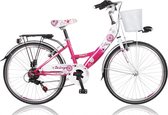 Wings Diva - Kinderfiets - Meisjes - Roze;Wit - 40 cm