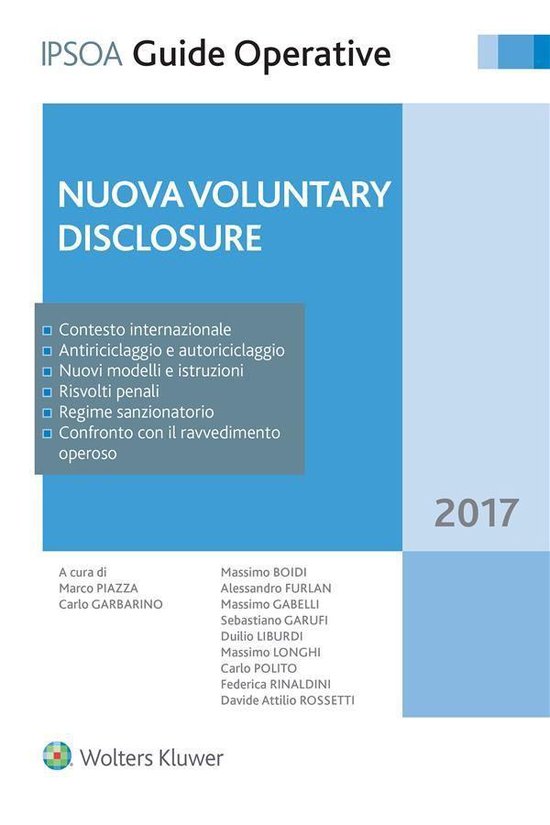 Nuova voluntary disclosure - cover