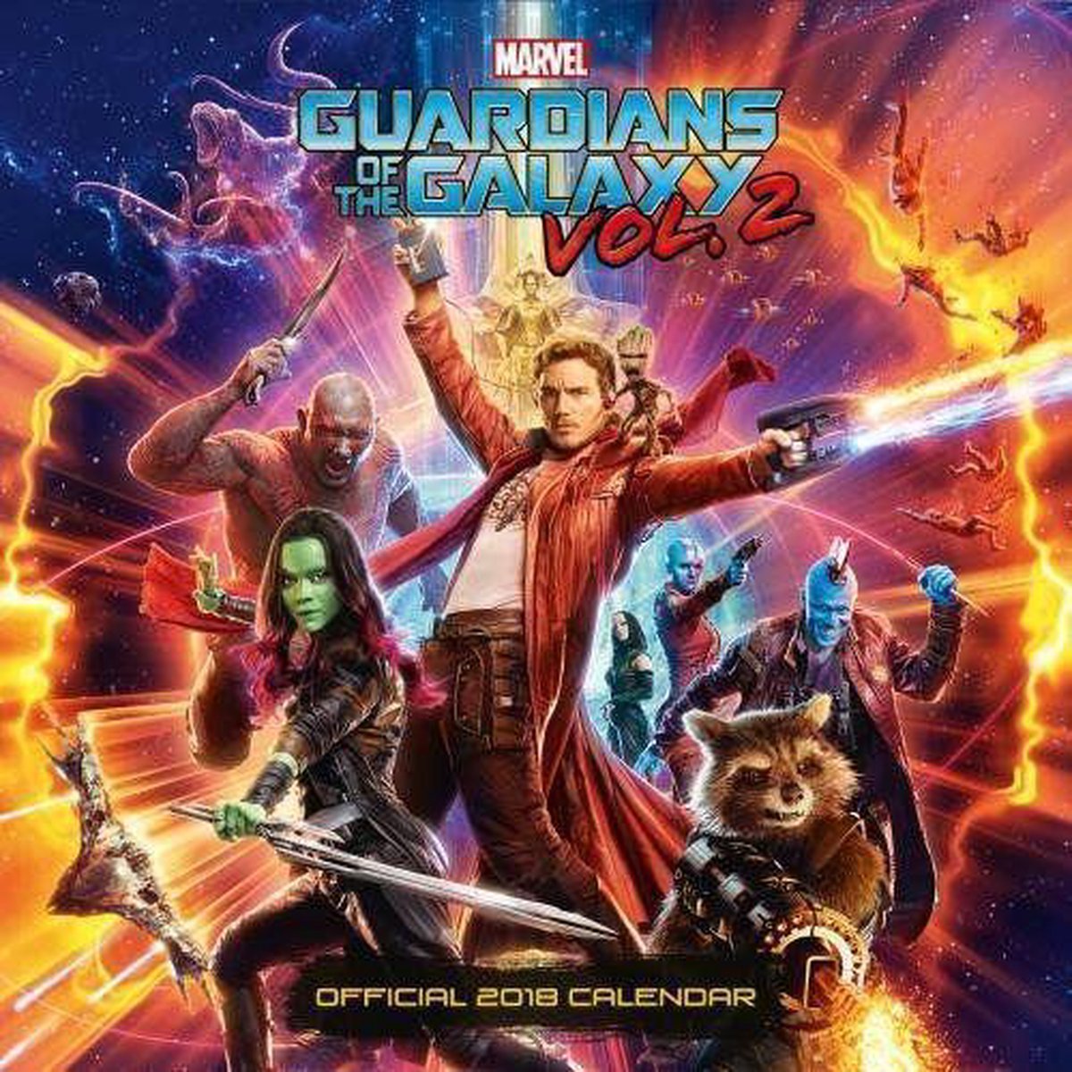 Guardians Of The Galaxy Official 2018 Calendar - Square Wall Format
