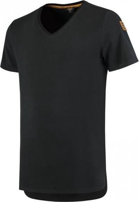 Tricorp 104003 T-Shirt Premium V Hals Heren - Zwart - XXL