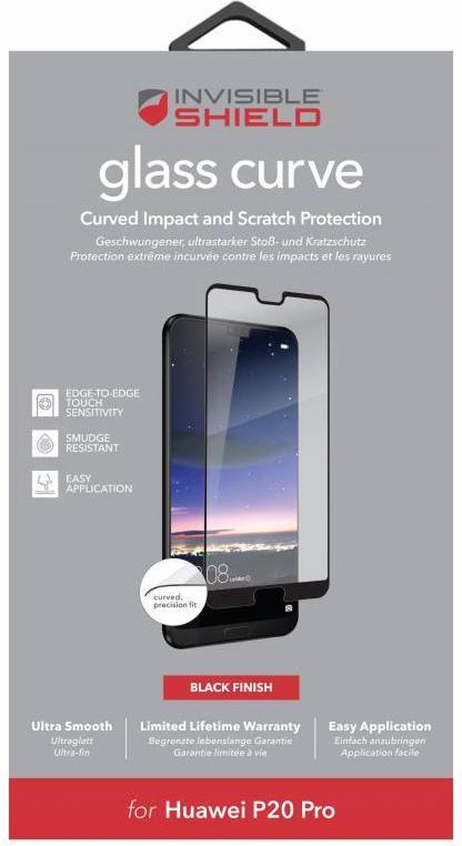 ZAGG InvisibleShield Glass+ Tempered Glass Huawei P20 Pro