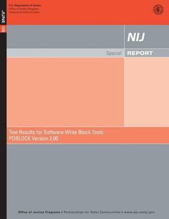 Test Results for Software Write Block Tools, National Institute Of ...
