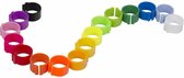 JUNAI Pluimveeringen 8mm (25 stuks) Groen