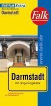 Falk Stadtplan Extra Standardfaltung Darmstadt