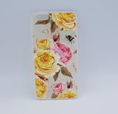 iPhone 6 Plus – hoes, cover – TPU – yellow and pink roses