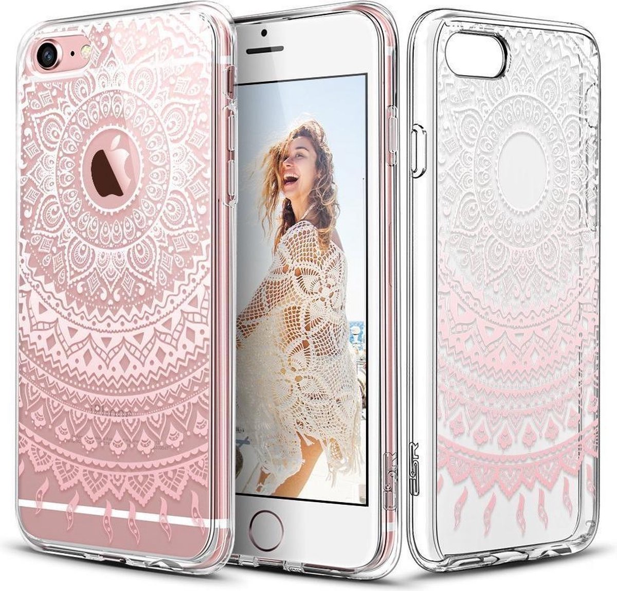 Hoesje geschikt voor Apple iPhone 7 - Mandala Patroon Dromenvanger