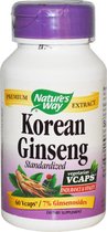 Koreaanse Ginseng gestandaardiseerd (60 vegetarische capsules) - Nature's Way