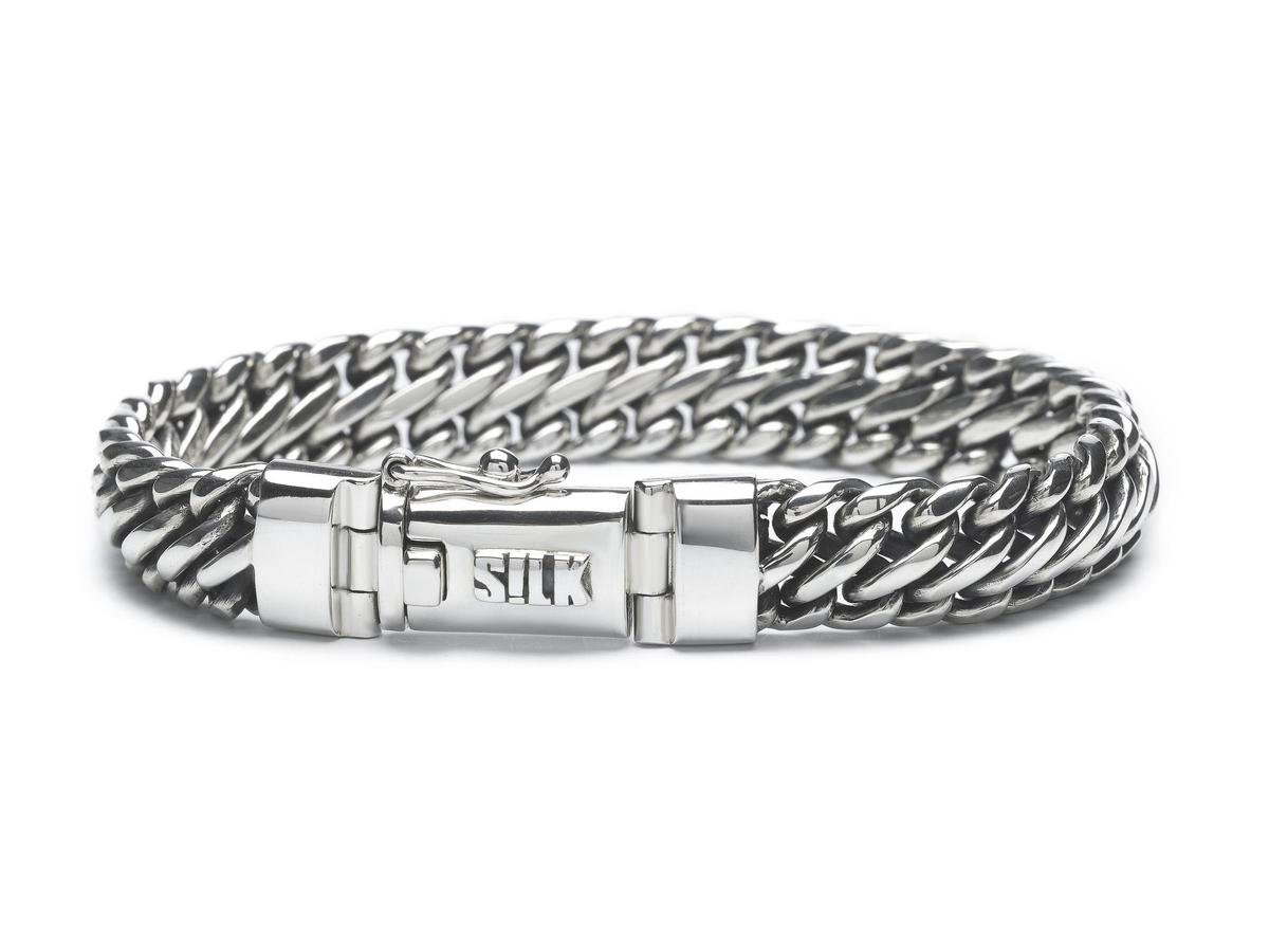 SILK Jewellery - Zilveren Armband - Bold - 394.19 - Maat 19