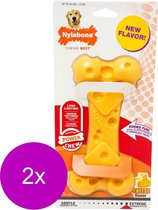 Nylabone Durachew Cheese Bone Geel - Hondenspeelgoed - 2 x Large Tot 25kg