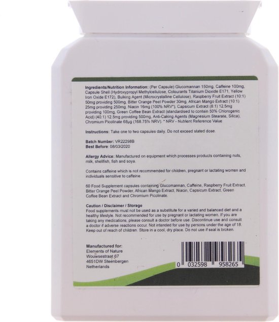 afrikaanse mango/African Mango Complex 60 Capsules