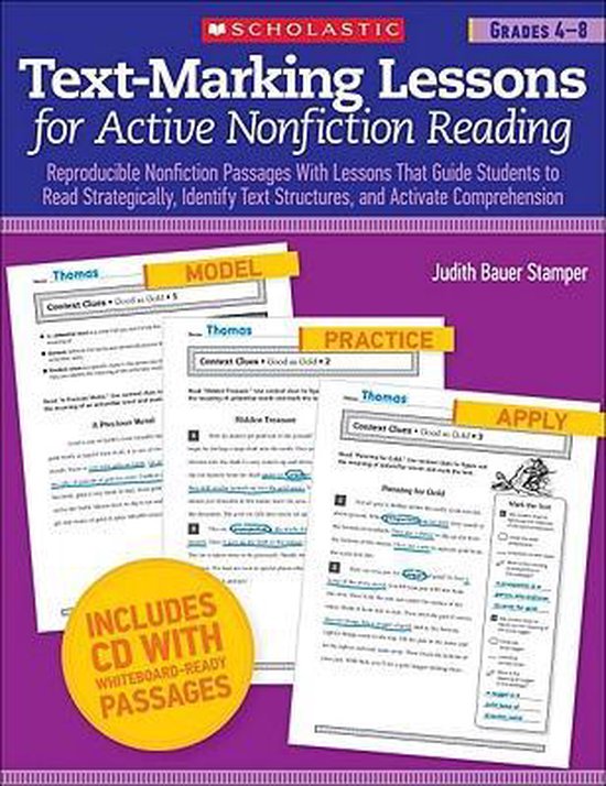 Text-Marking Lessons for Active Nonfiction Reading, Grades 4-8 | bol.com