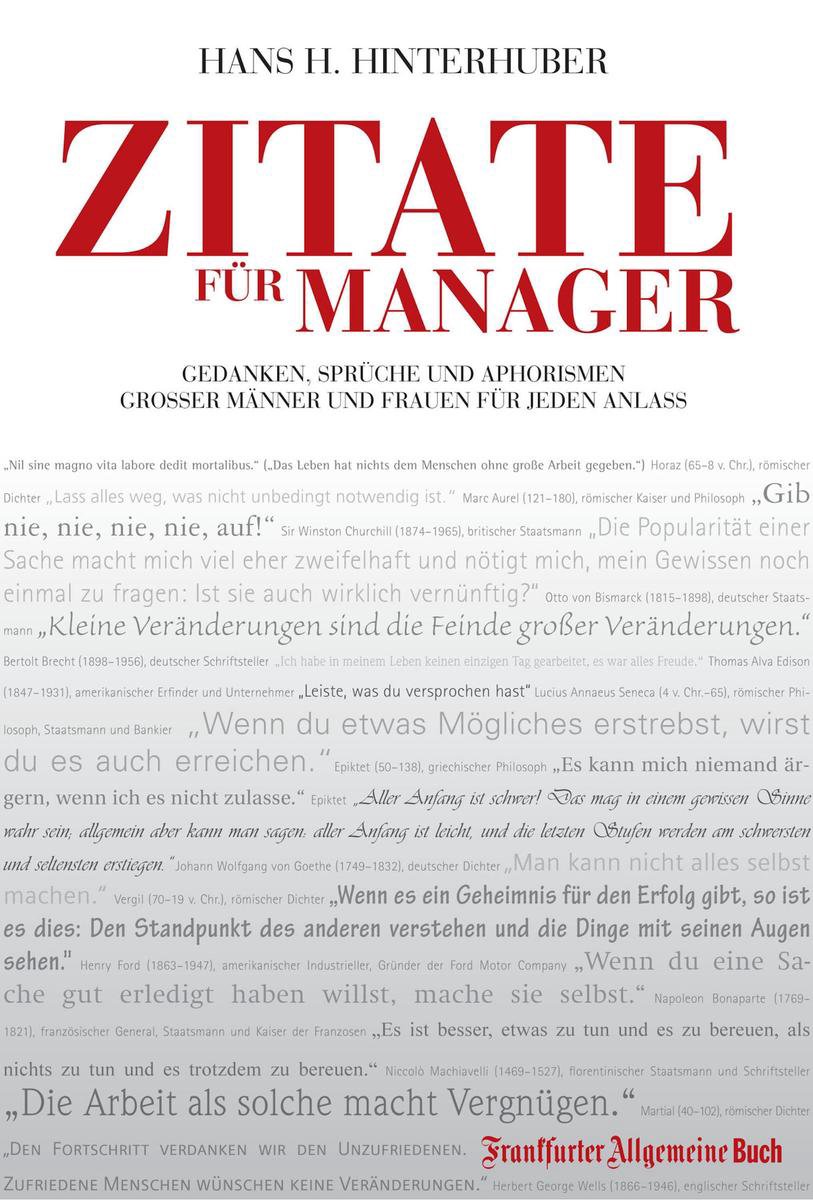 Bol Com Zitate Fur Manager Gedanken Spruche Und Aphorismen Grosser Manner Und Frauen Fur