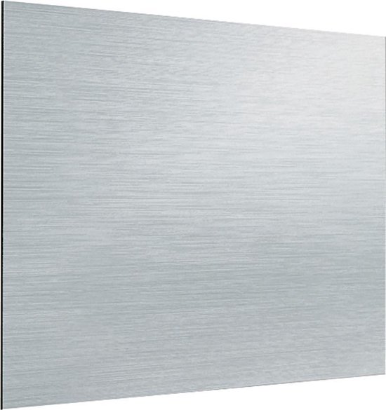 output bolvormig residu Aluminium keuken spatwand voor fornuis van 90x75 cm | bol.com