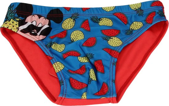 Mickey Mouse Zwembroek voor Kinderen Rood – Maat 92-98 | Kinderzwemkleding  | Zwemshort... | bol.com