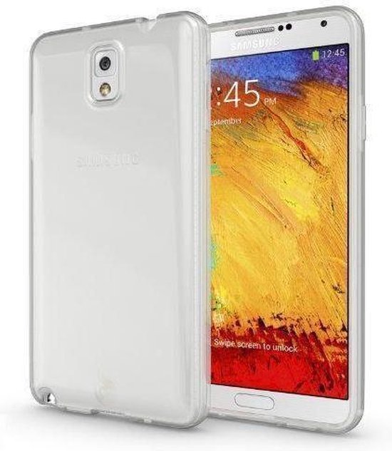 Silicone case hoesje Samsung Galaxy Note 3 N9000 N9005 Transparant |