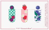 Magnetische boekenlegger bessen set van 3