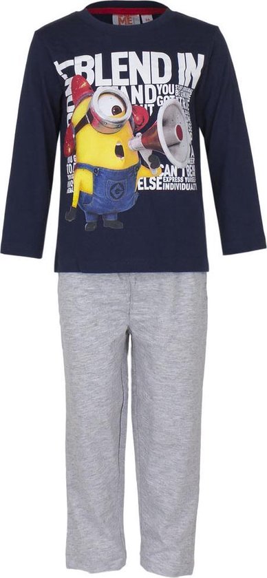 Minions Pyjama Donkerblauw (Verschrikkelijke ikke)-104 (4 jaar) | bol.com
