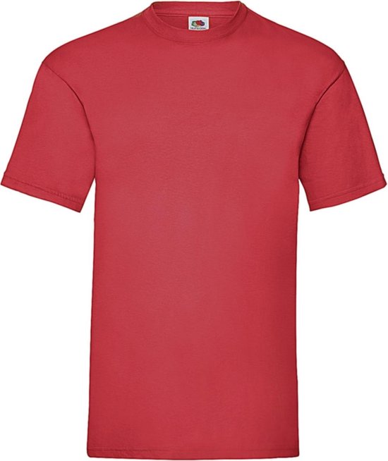 Fruit of the Loom - 5 stuks Valueweight T-shirts Ronde Hals - Rood - 3XL