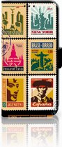 Honor 10 Lite Uniek Bookcase Hoesje Postzegels