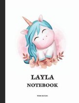 Layla Wide Ruled Notebook